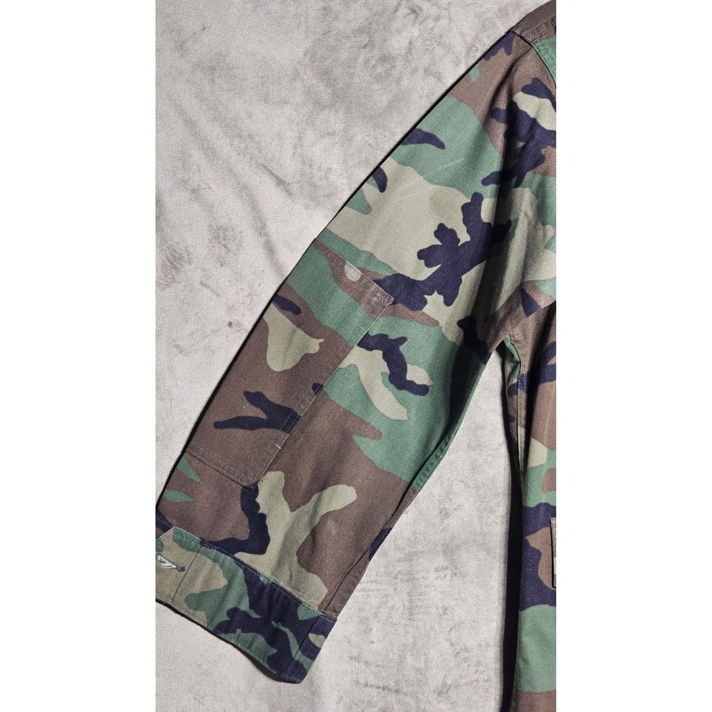 Vintage Military Woodland Camo BDU/Blouse Field Jacket Med Reg Tactical Utility - Picture 6 of 8
